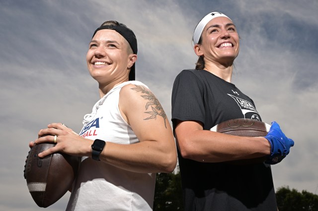 Lakewood residents Lacey Abell, Sarah Massucci pushed each other to become two of the best flag football players in America